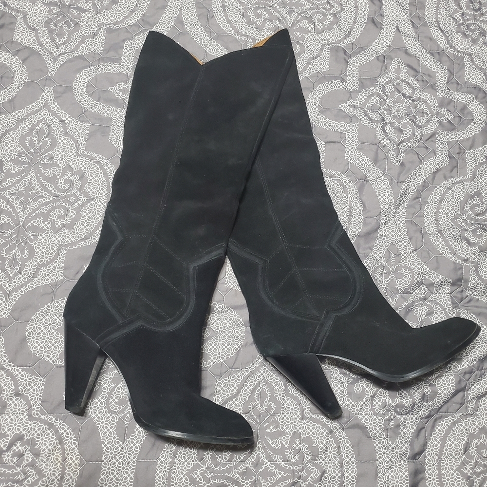 Aldo Black heeled boots